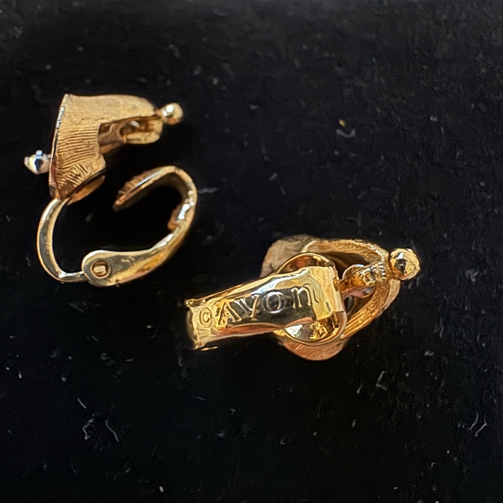 Vintage Avon Mini-Bells Gold Clip-On Earrings